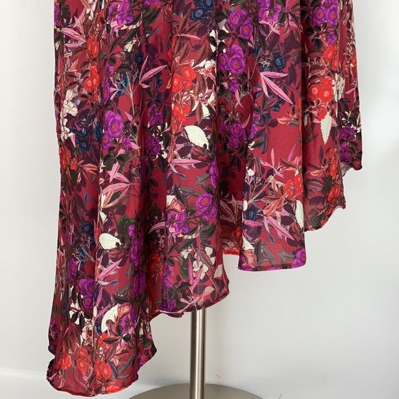 ADELYN RAE Francesca Floral Asymmetric Dress - Picture 5 of 15